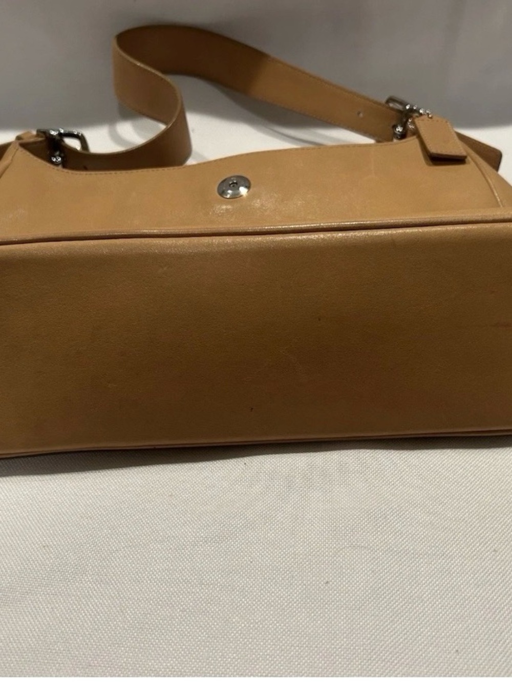 Coach Vintage Leather Hampton Hobo Shoulder Bag Camel Tan, Style 7783 - Picture 9 of 15